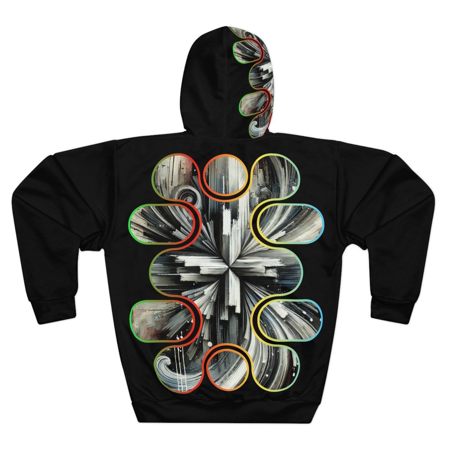 Unisex Pullover Hoodie (AOP) Abstract 3