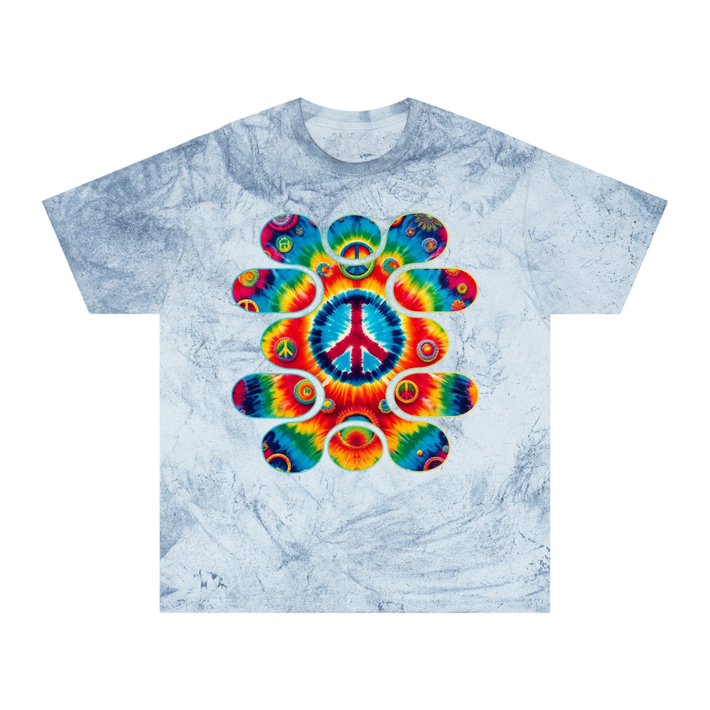 Unisex Color Blast T-Shirt "Peace" One World, Self-Love, Anti-Racism, One Love, Unity, Inclusion, Diversity, Immigrant Outsiders, Cultural Identity, Black Excellence Empowerment Inspiration