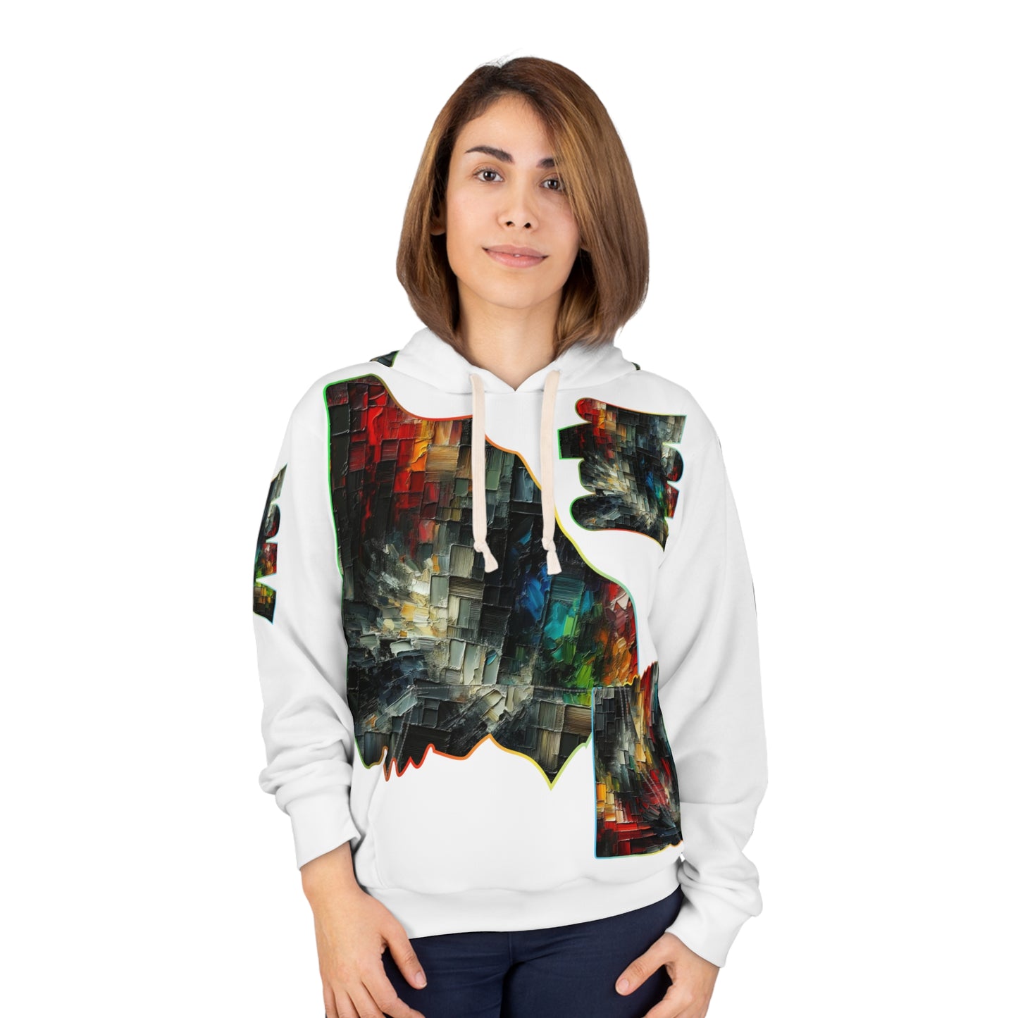 Unisex Pullover Hoodie (AOP) "Abstract Prints"