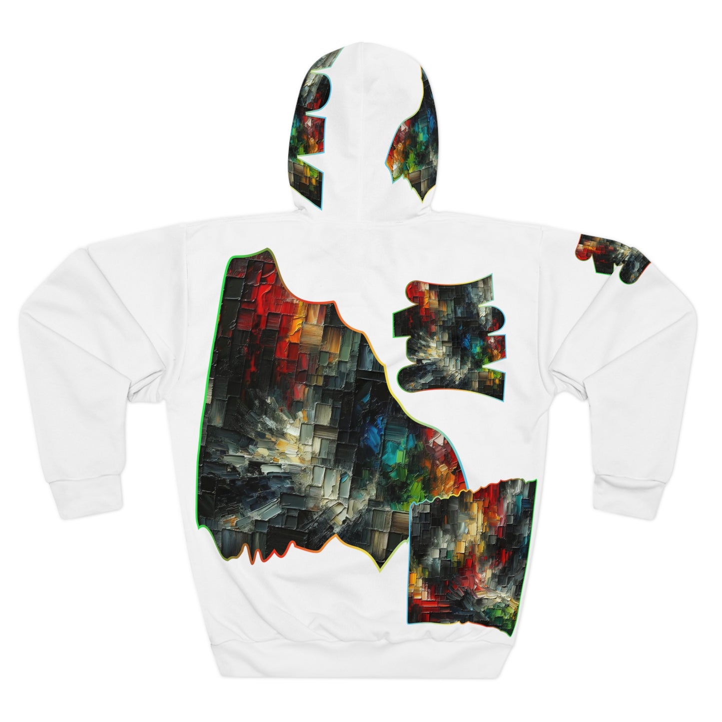 Unisex Pullover Hoodie (AOP) "Abstract Prints"