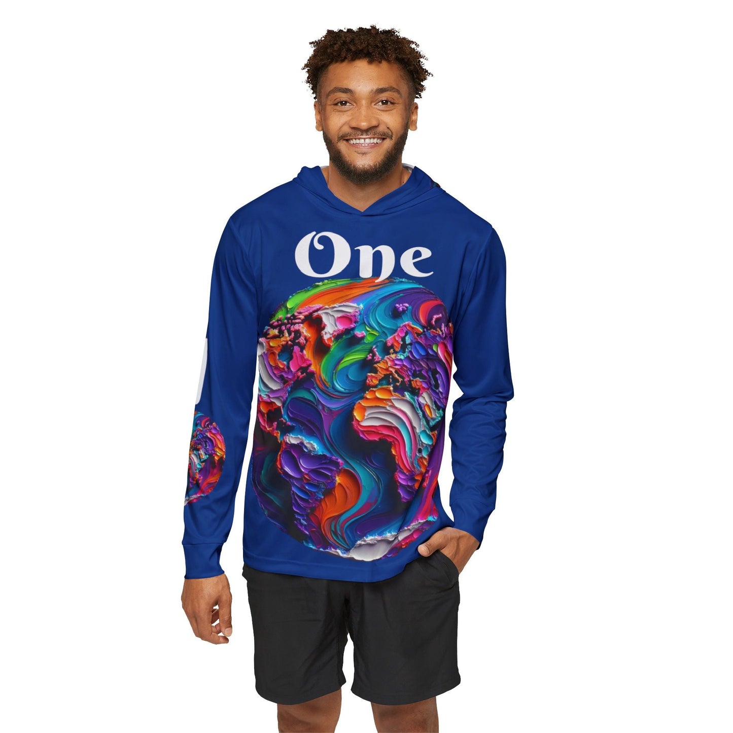 Men's Sports Warmup Hoodie (AOP), "One World"