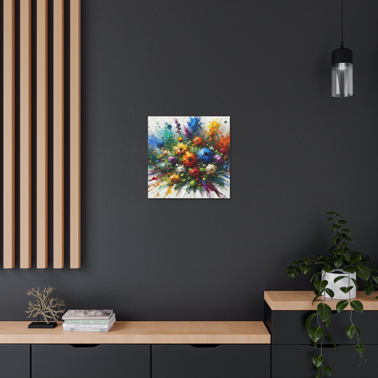 Art Print of Caribbean Bouquet, Oil Finish, West Indian Art, Canvas Gallery Wraps