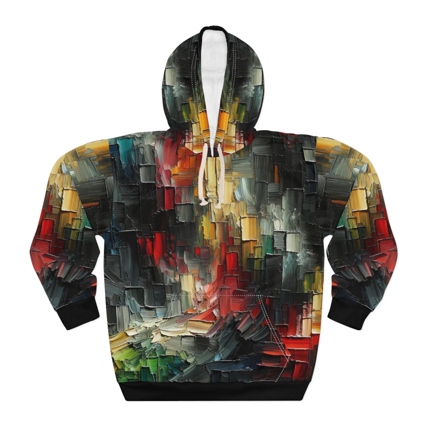 Unisex Pullover Hoodie (AOP) Abstract/Afrocentric/Tie-Dye