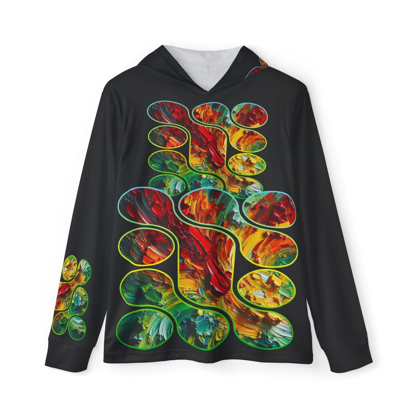 Men's Sports Warmup Hoodie (AOP), Abstract Paint Print