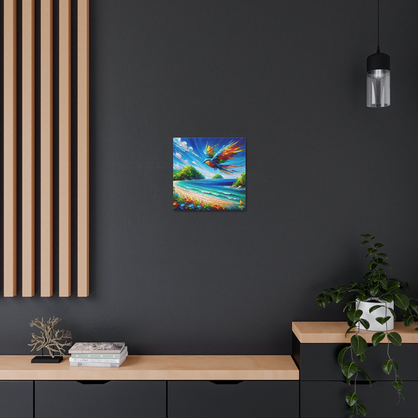 Art Print of Tropical Bird, West Indian Art, Canvas Gallery Wraps