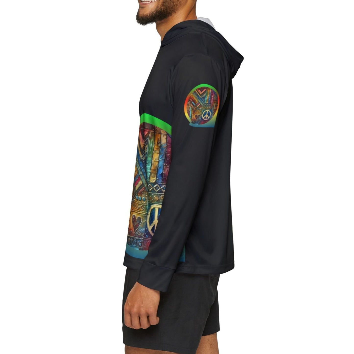 Men's Sports Warmup Hoodie (African Abstract Print)