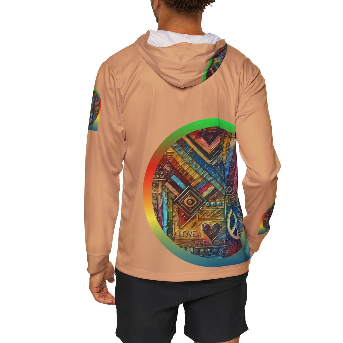 Men's Sports Warmup Hoodie (African Abstract Print)