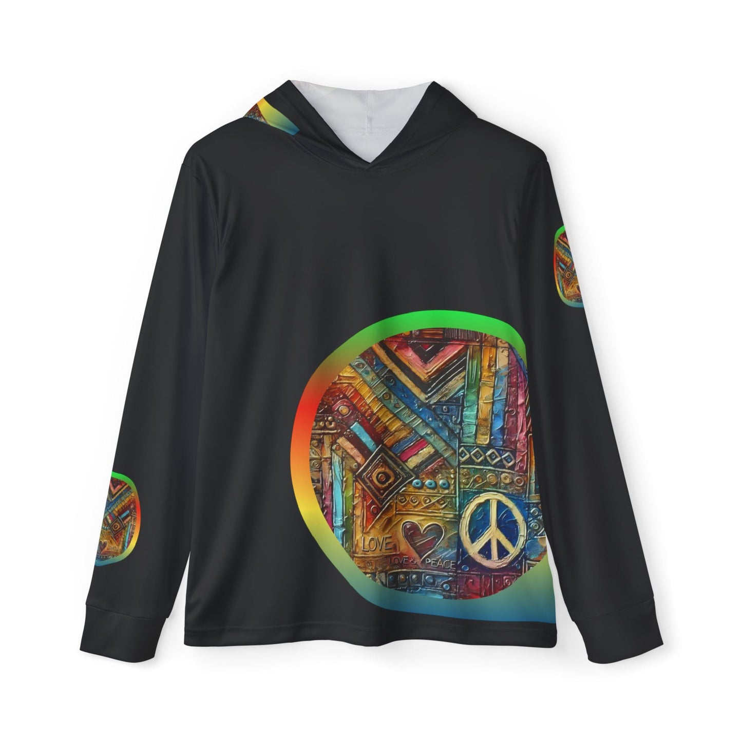 Men's Sports Warmup Hoodie (African Abstract Print)