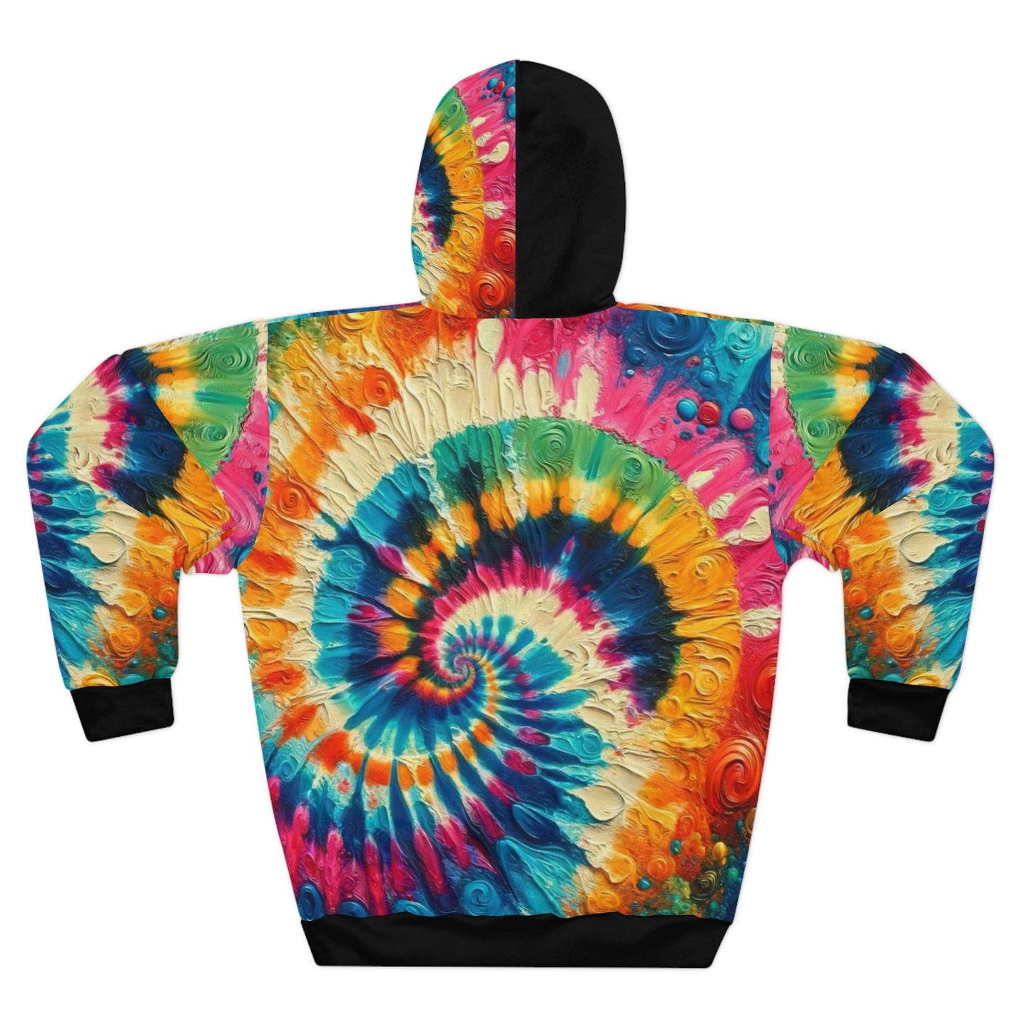 Unisex Pullover Hoodie (AOP) Abstract/Afrocentric/Tie-Dye