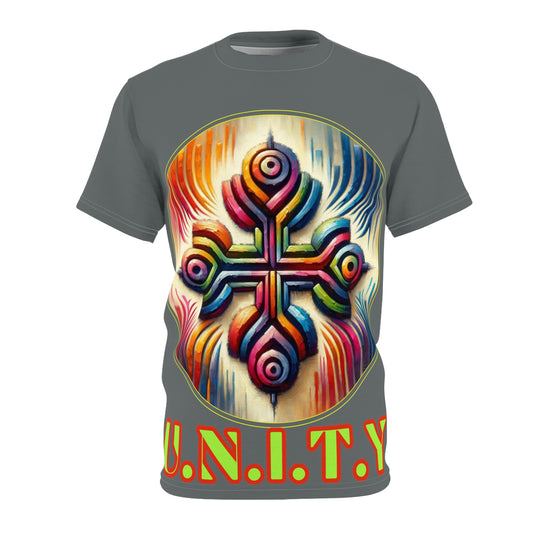 Unisex Cut & Sew Tee (AOP), "Unity"