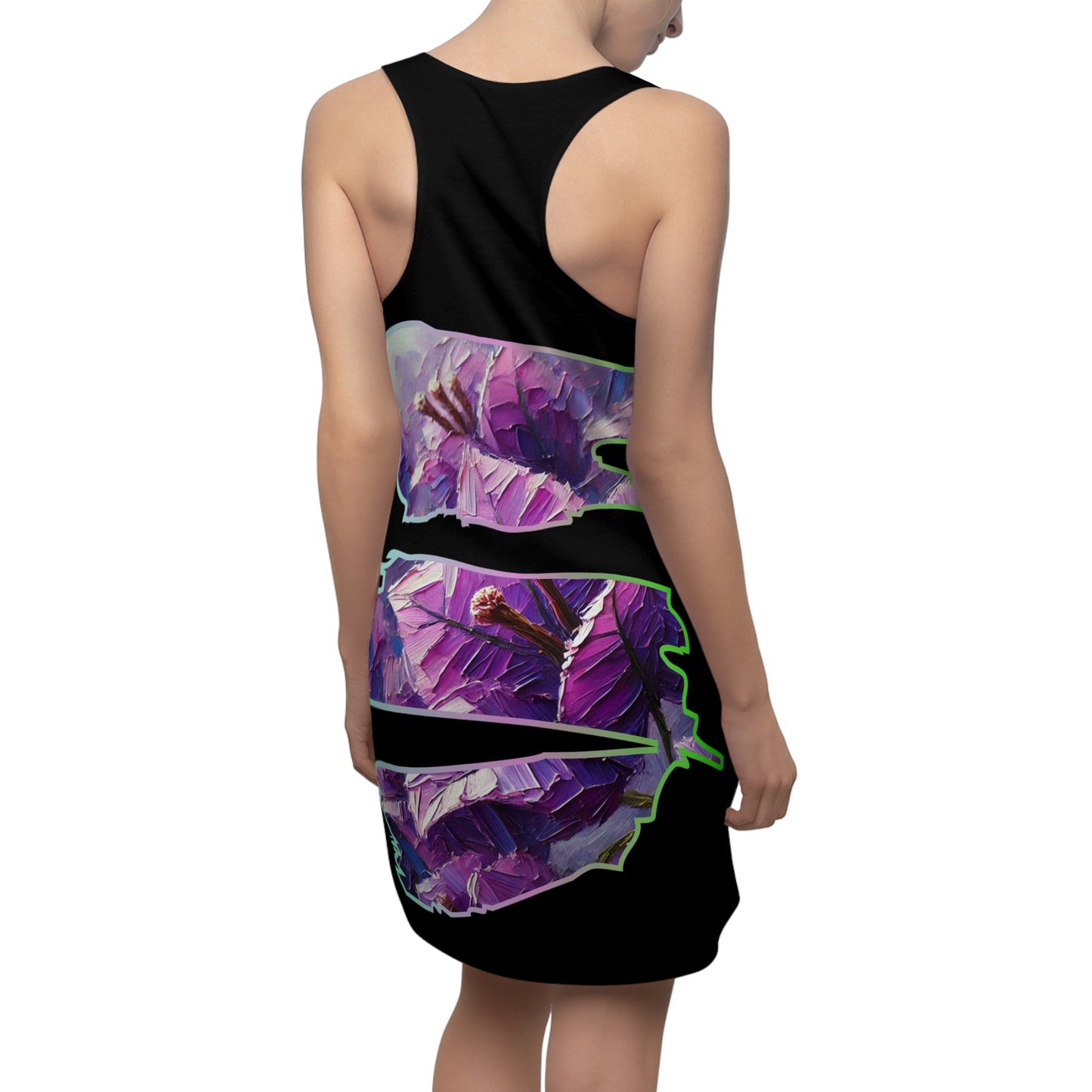 Women's Cut & Sew Racerback Dress (AOP) Floral Print