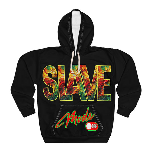 Unisex Pullover Hoodie (AOP) "Slave Mode Off"