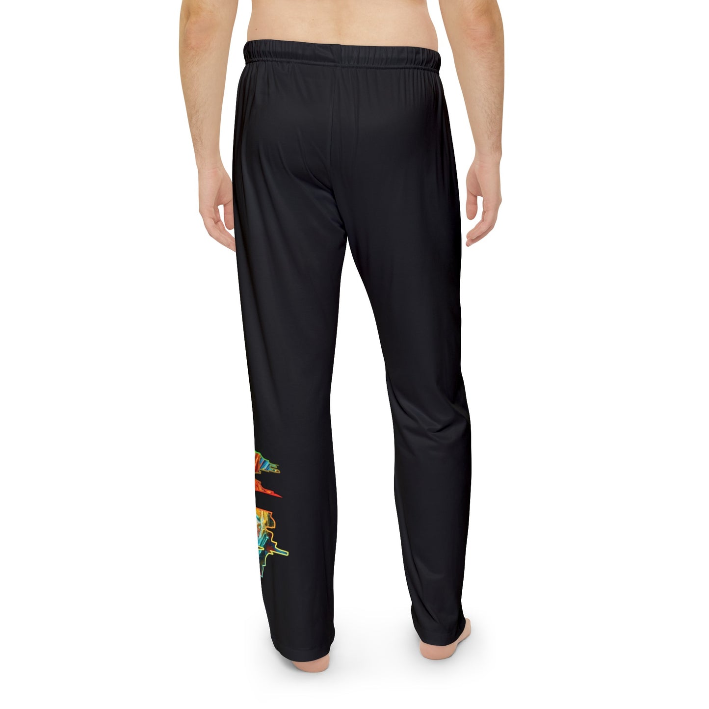 Men's Brushed Polyester Lounge Pants (AOP) "Peace"