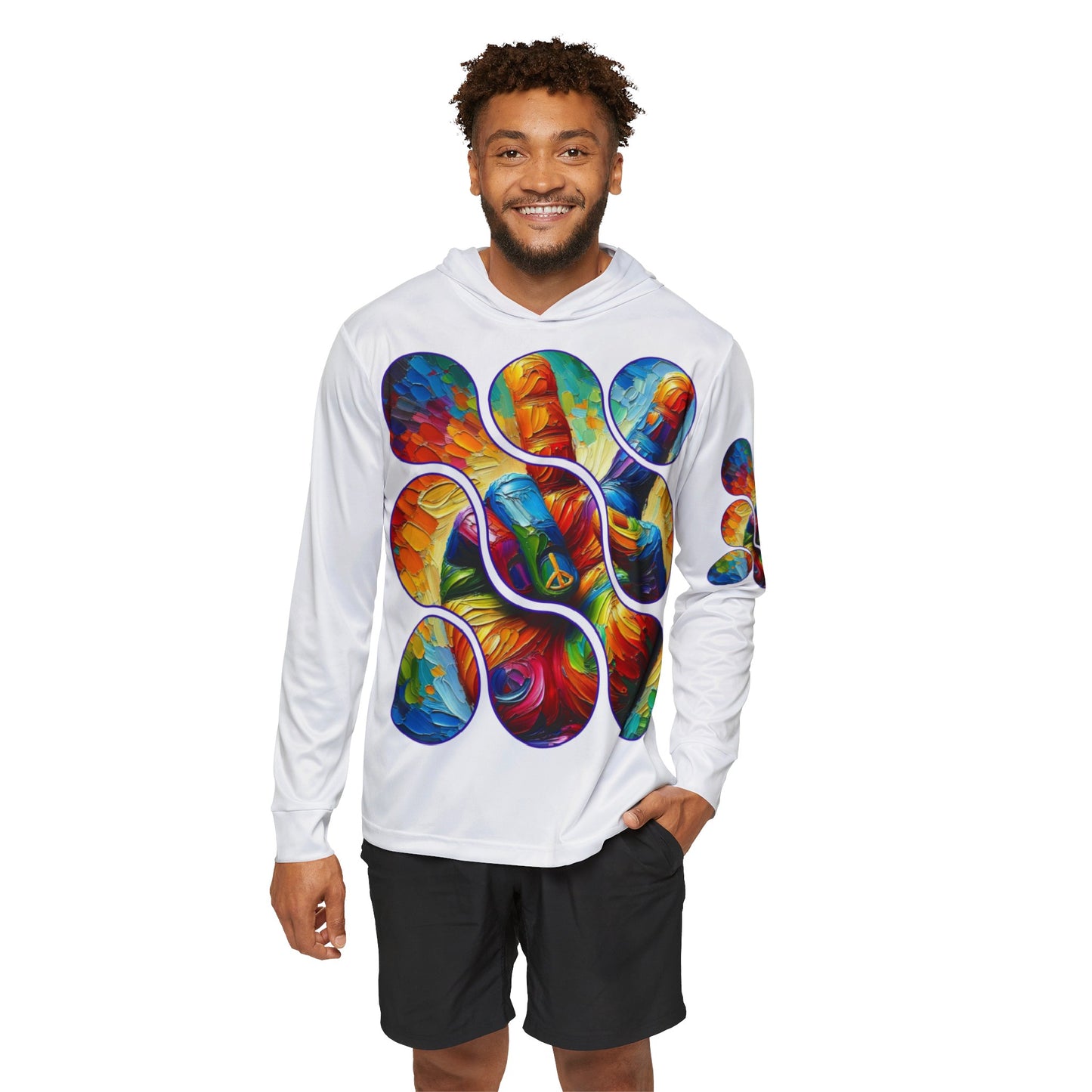 Men's Sports Warmup Hoodie (AOP), "Peace"