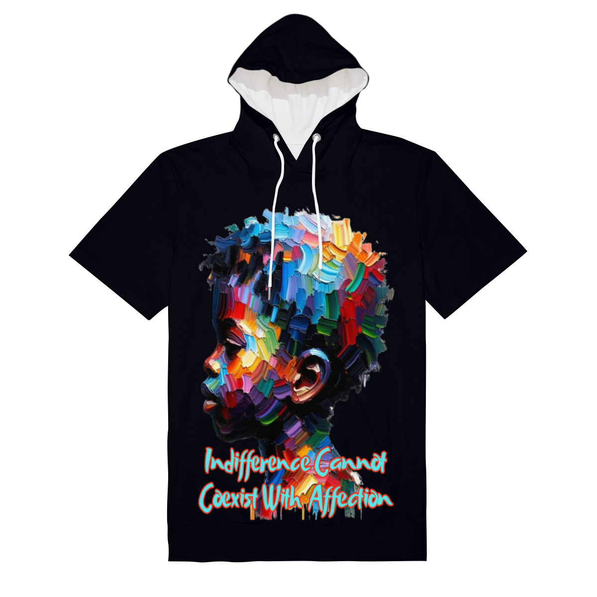 Men’s Cotton Hooded T-Shirt "What About Us"