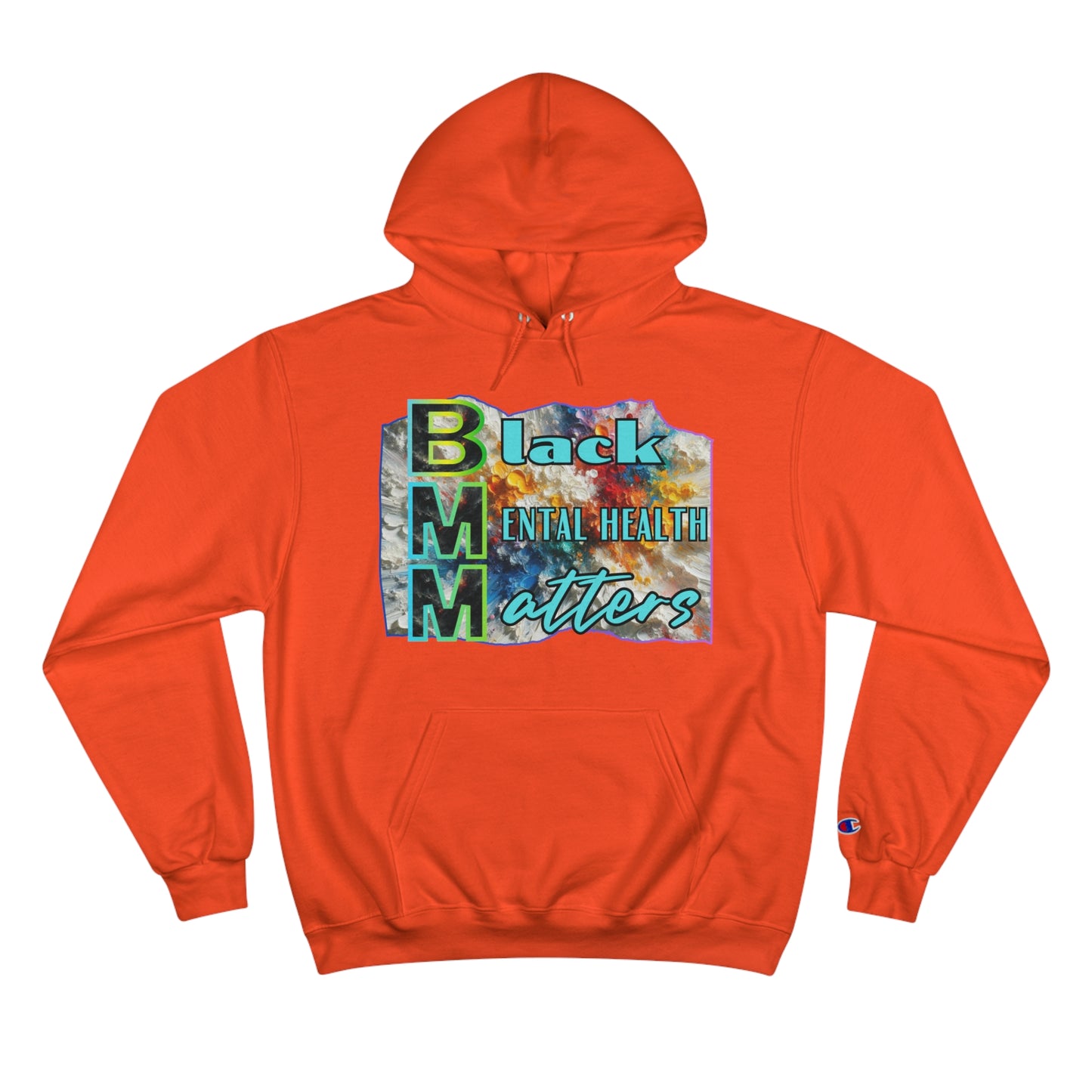 Champion Hoodie, "Black Mental Health Matters" Inclusion, Anti-Racism, Racial Justice, One Love, Unity, Diversity, Immigrant Outsiders, Caribbean Culture, FashionWithPurpose, ConsciousClothing, Cultural Identity, Black Inspiration Empowerment