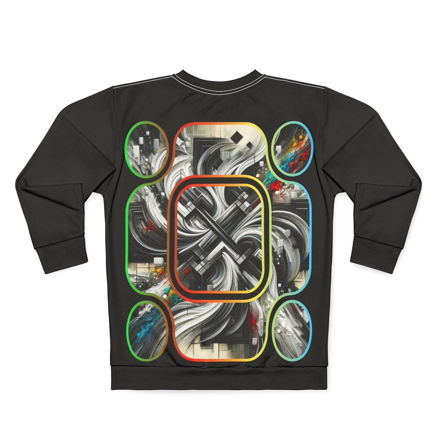 Unisex Sweatshirt (AOP) Abstract Print 2