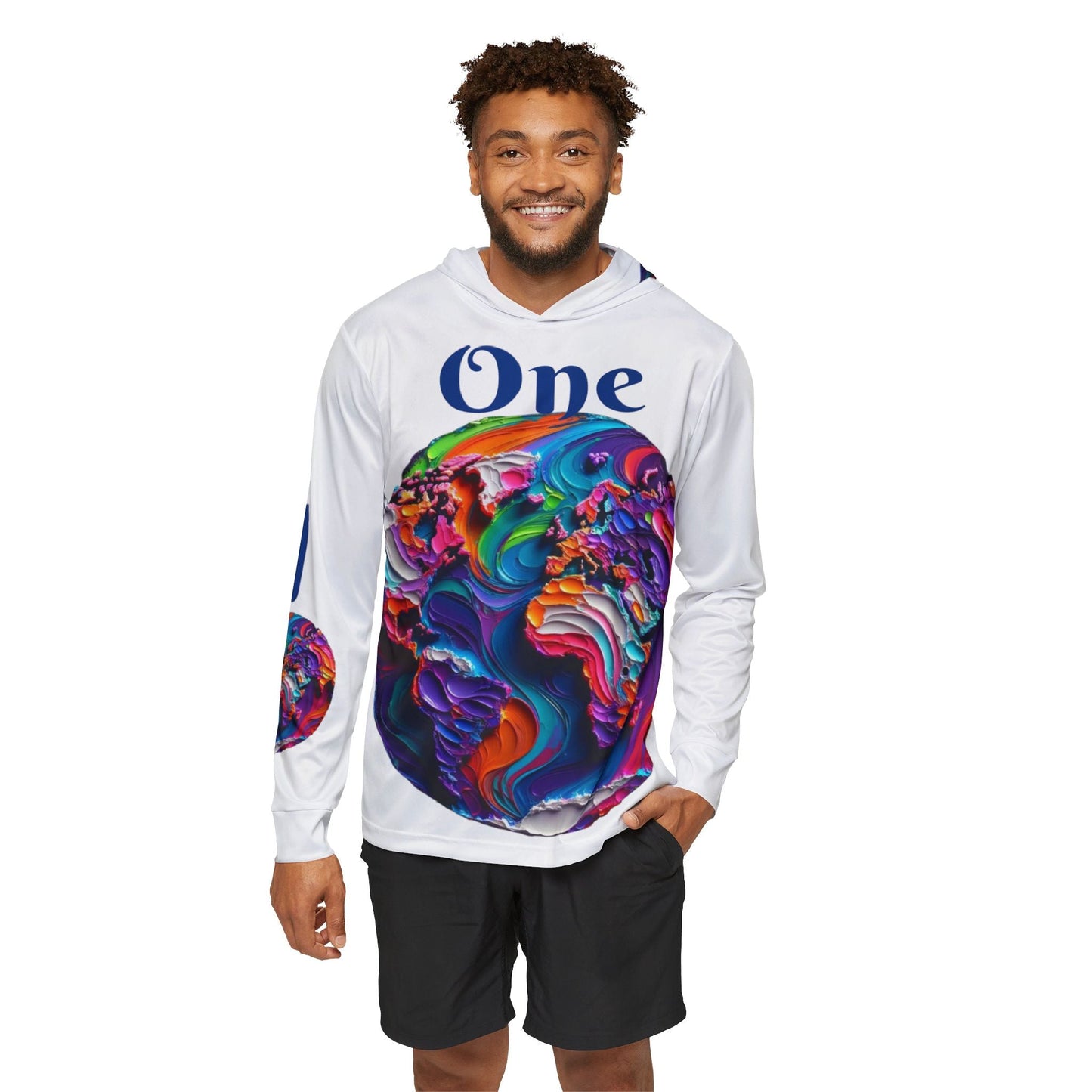 Men's Sports Warmup Hoodie (AOP), "One World"