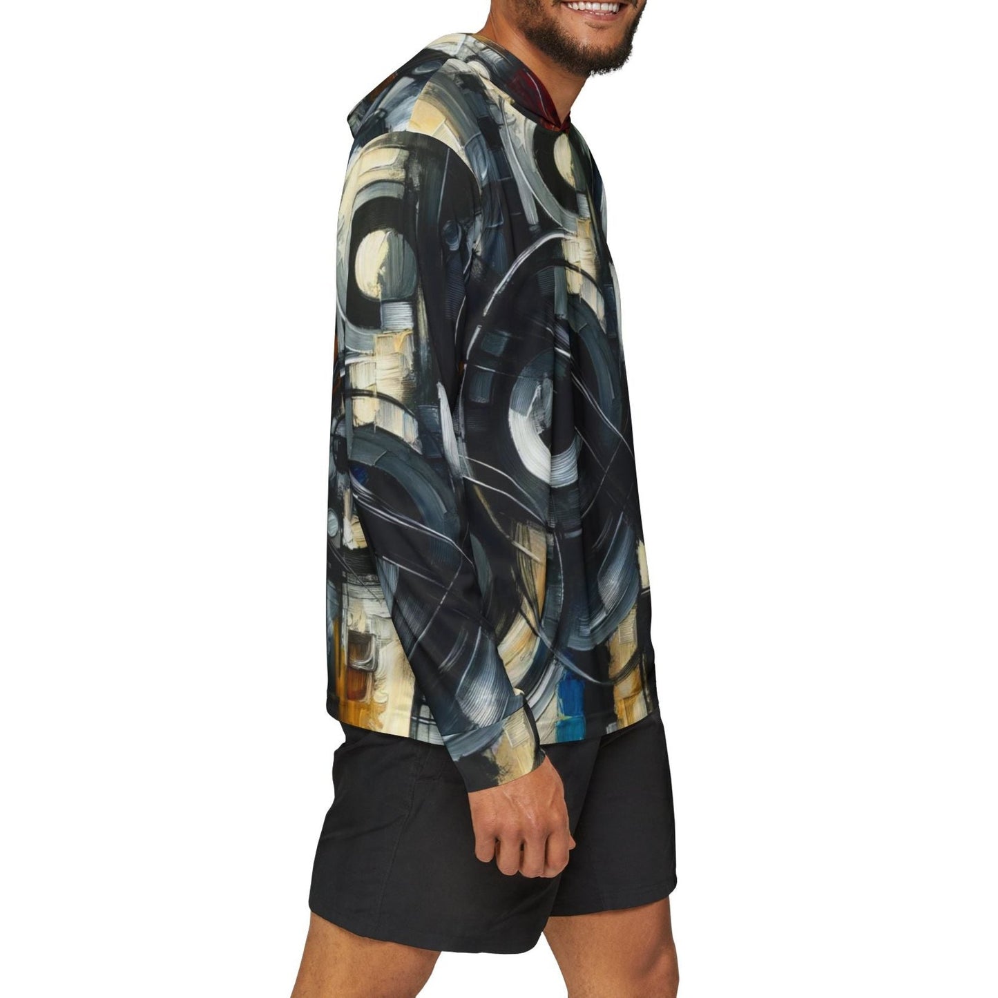 Men's Sports Warmup Hoodie (AOP) - Abstract and African Abstract Prints