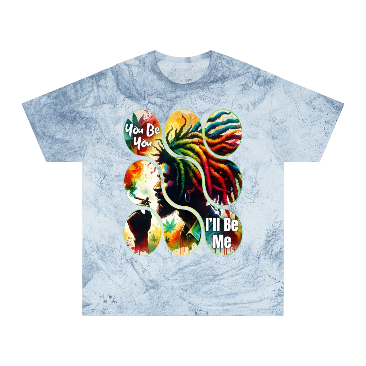 Unisex Color Blast T-Shirt "You Be You, I'll Be Me" World Unity, Anti-Racism, One Love, Inclusion Diversity, Immigrant Outsiders, Togetherness, FashionWithPurpose, Conscious Clothing, Cultural Identity, Black Inspiration Empowerment