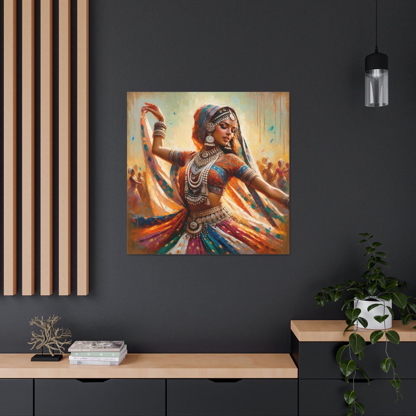 Art Print of Indo-Trinidadian Woman, Oil Finish, West Indian Ethnicity, Cultural, Heritage, Art, Black Woman, Canvas Gallery Wraps