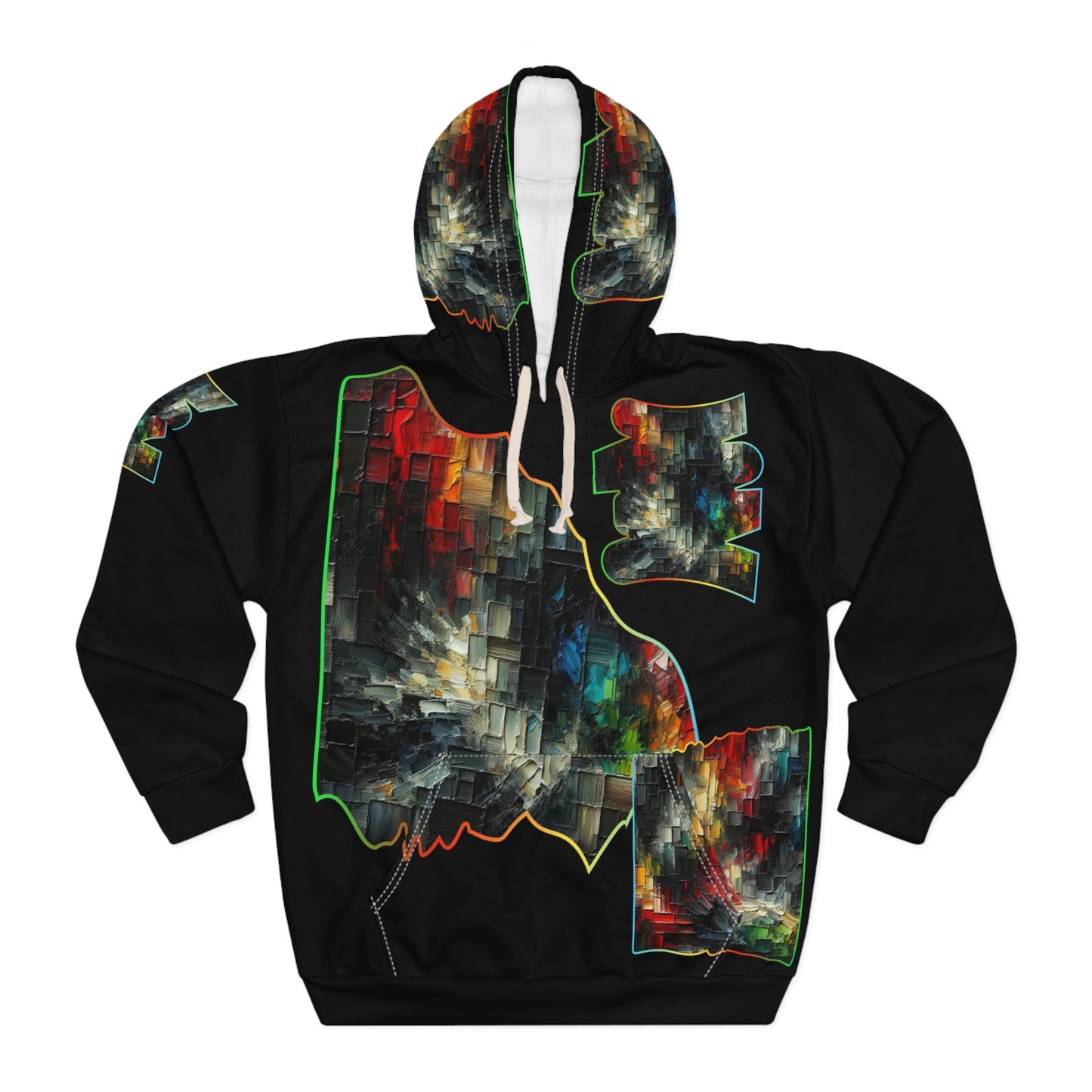 Unisex Pullover Hoodie (AOP) "Abstract Prints"