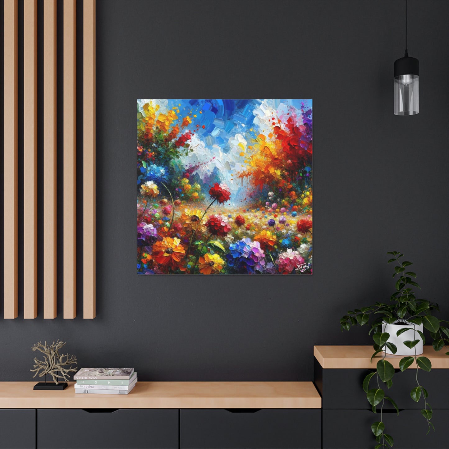 Art Print of Caribbean Flora & Fauna, Oil Finish, West Indian Art, Canvas Gallery Wraps