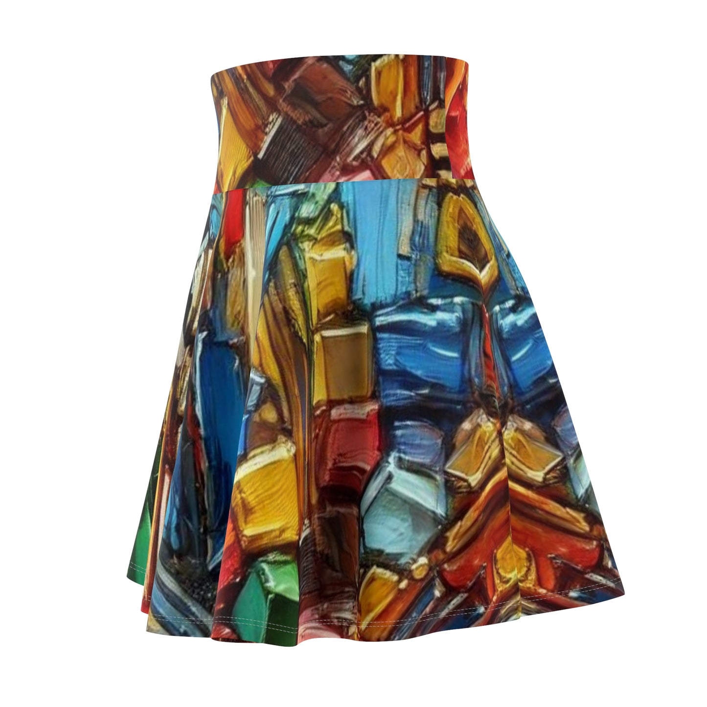 Women's Skater Skirt (AOP) Abstract Print