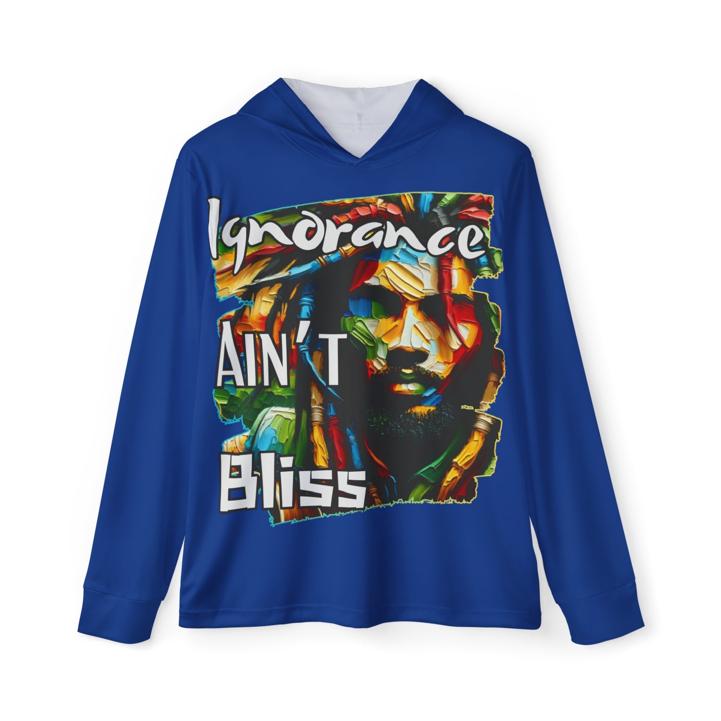 Men's Sports Warmup Hoodie (AOP), "Ignorance Ain't Bliss"