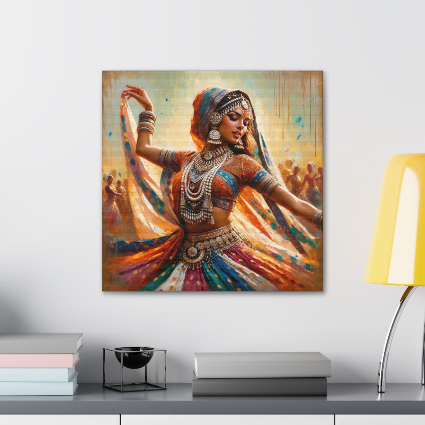 Art Print of Indo-Trinidadian Woman, Oil Finish, West Indian Ethnicity, Cultural, Heritage, Art, Black Woman, Canvas Gallery Wraps