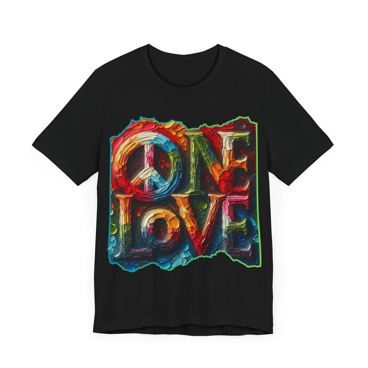 Unisex Jersey Short Sleeve Tee, "One Love" Imposter Syndrome, Mental Wellness, Stress Relief, Self-Awareness, Unity, Inclusion, Anti-Racism, One Love, Inclusion, DEI, Diversity