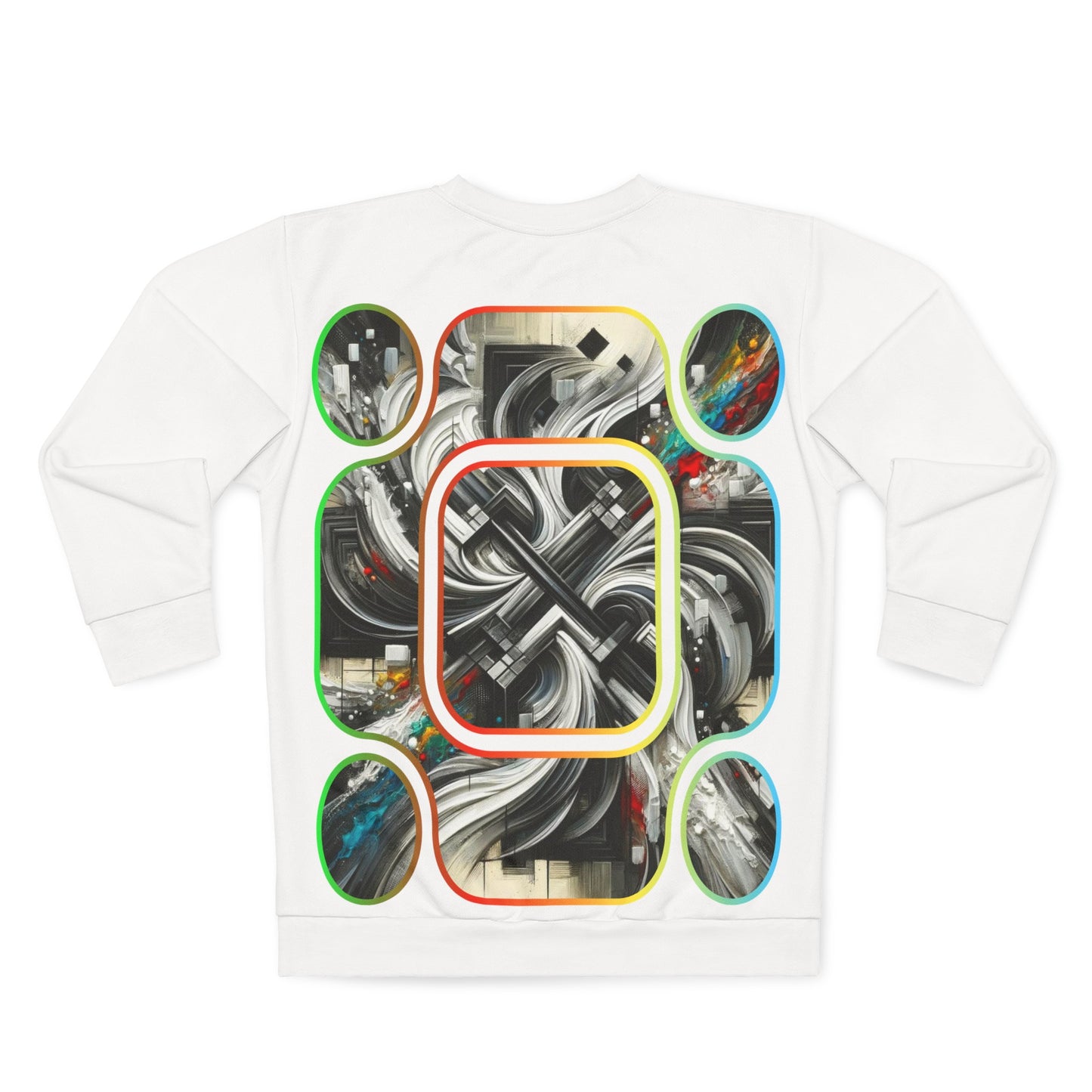 Unisex Sweatshirt (AOP) Abstract Print 2