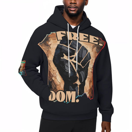 Men’s Plush Fleece Lined Hoodie "Freedom"