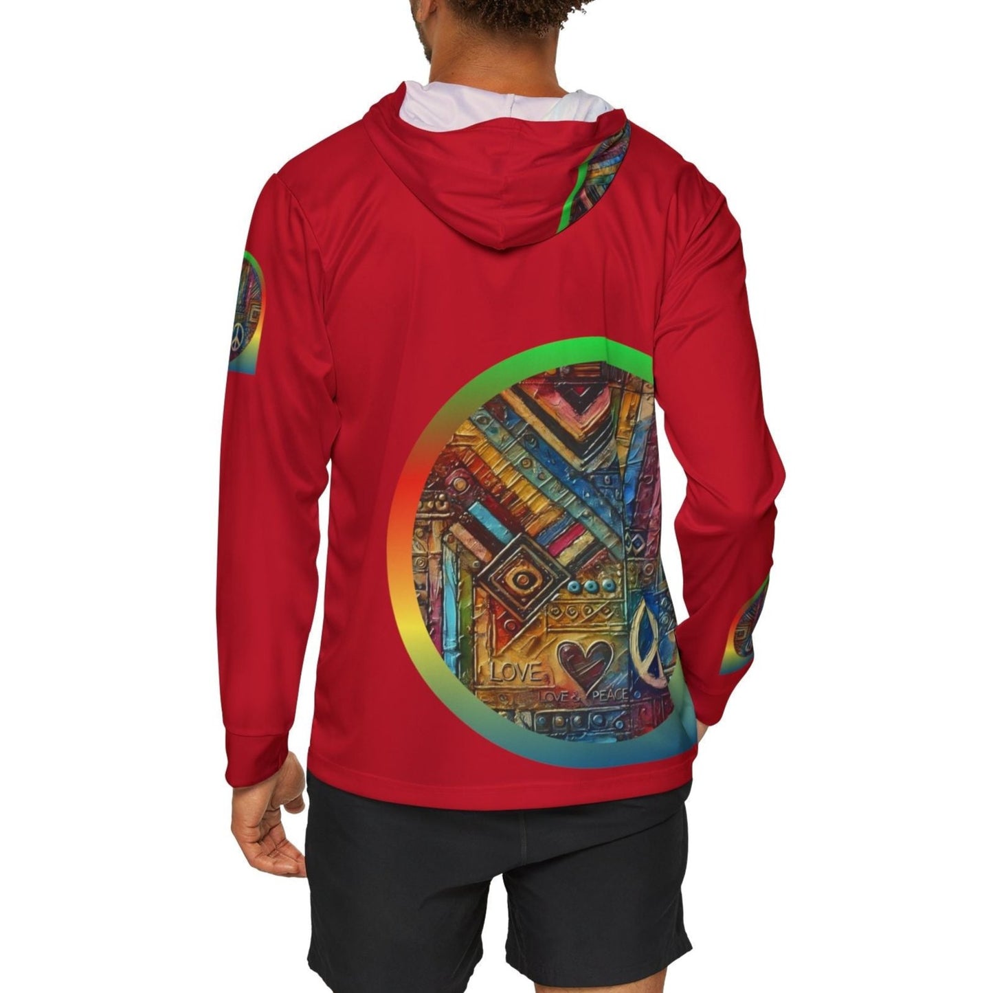 Men's Sports Warmup Hoodie (African Abstract Print)