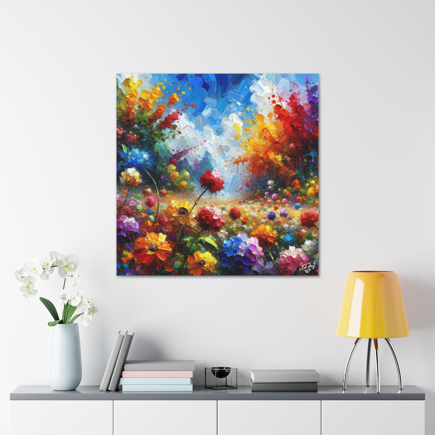 Art Print of Caribbean Flora & Fauna, Oil Finish, West Indian Art, Canvas Gallery Wraps