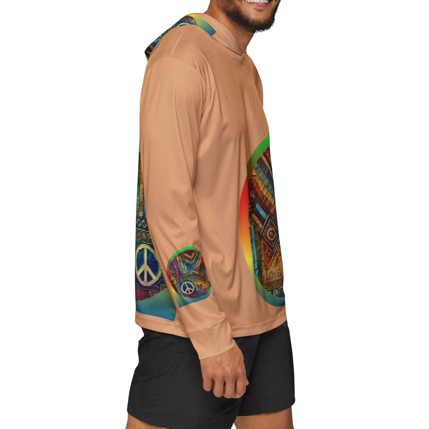 Men's Sports Warmup Hoodie (African Abstract Print)