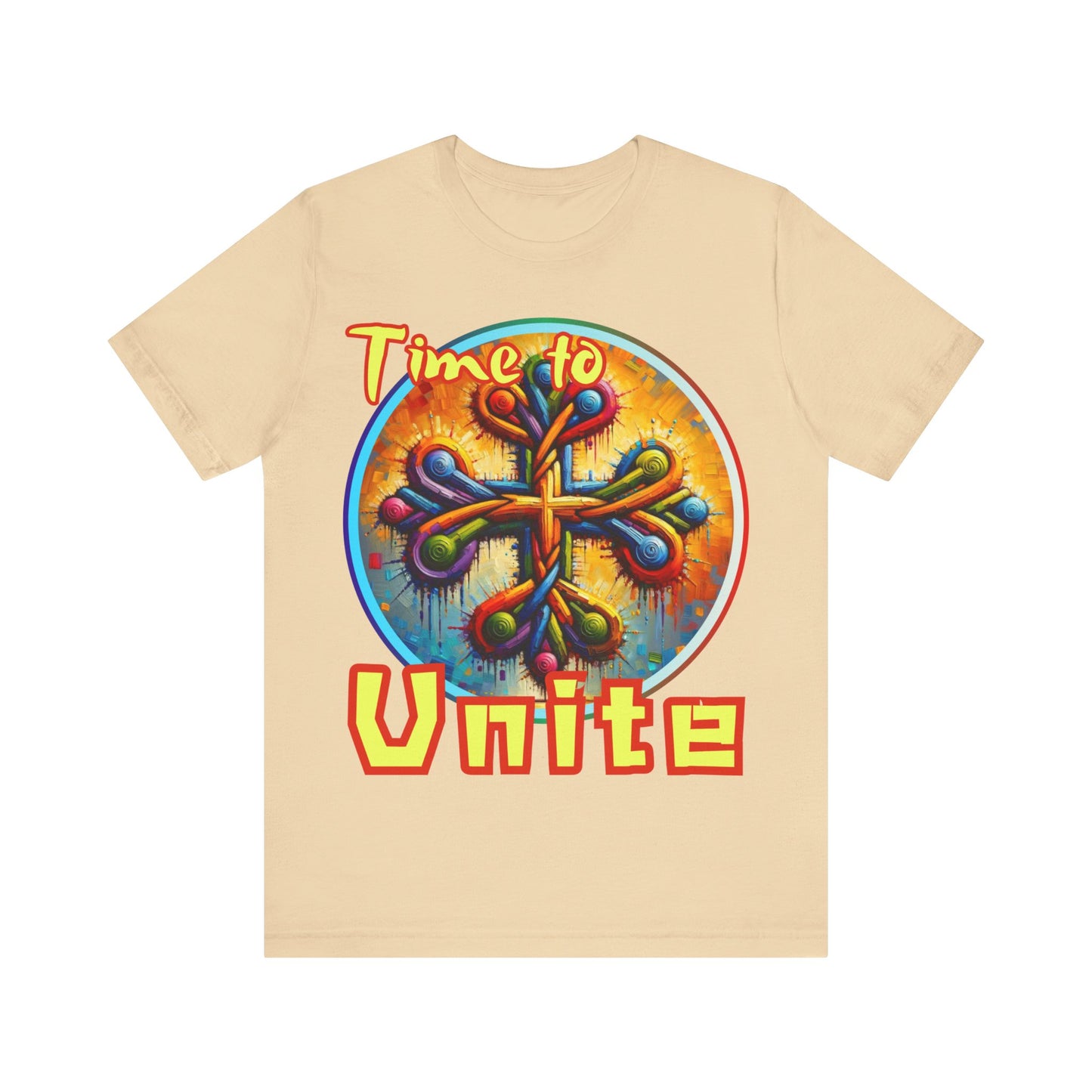 Unisex Jersey Short Sleeve Tee, "Time to Unite" Self-Awareness, Unity, Inclusion, Anti-Racism, One Love, Inclusion, DEI, Diversity