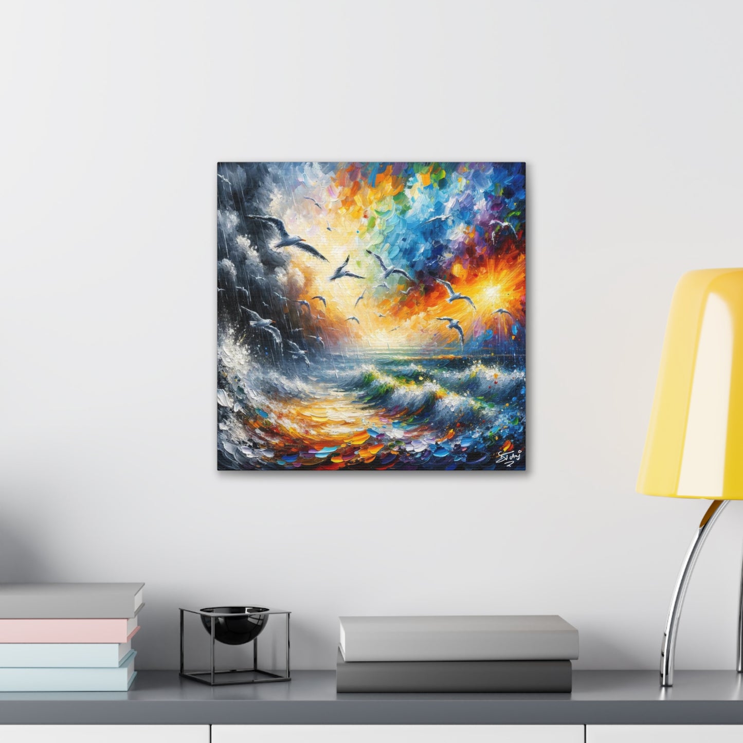 Art Print of Caribbean Storm, West Indian Art, Canvas Gallery Wraps