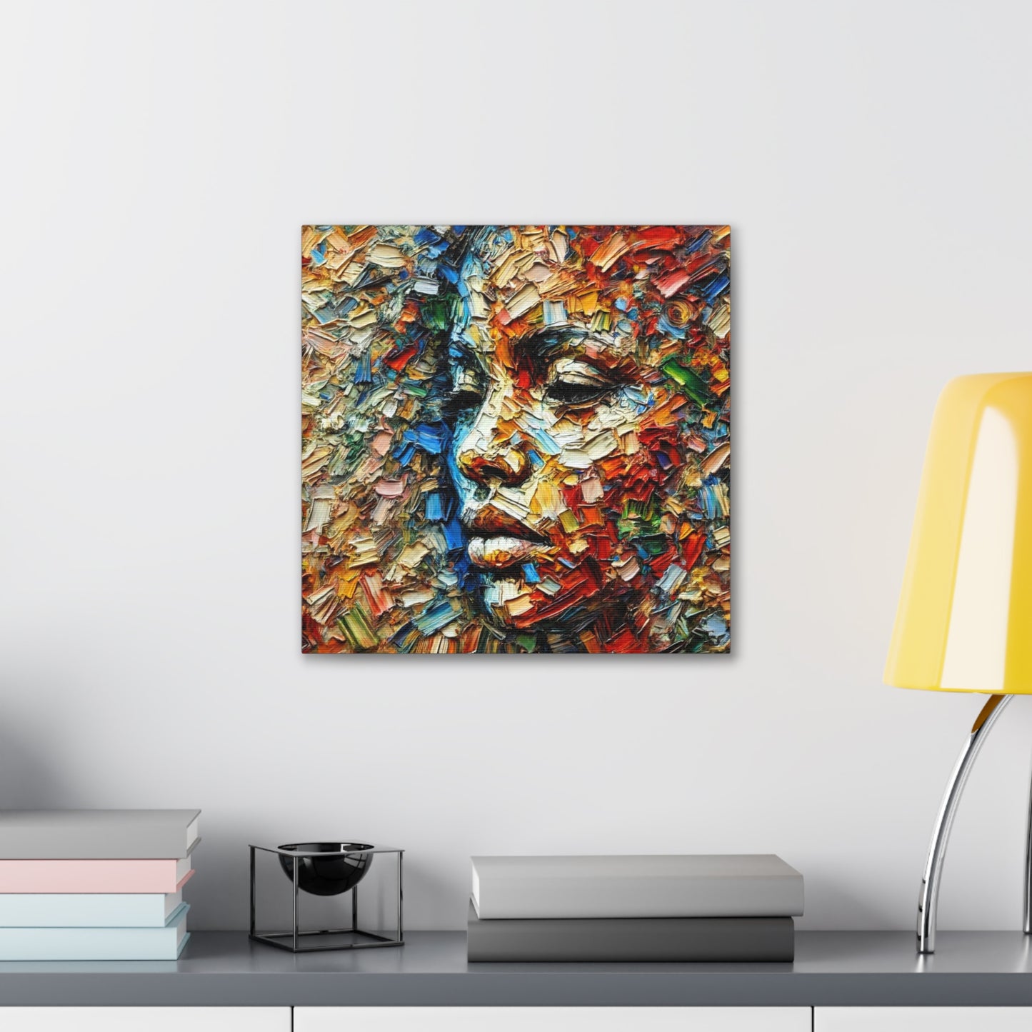 Art Print, African Women "In Abstraction," Black Roots, Oil Finish, Unity, One Love, Abstract, Canvas Gallery Wrap