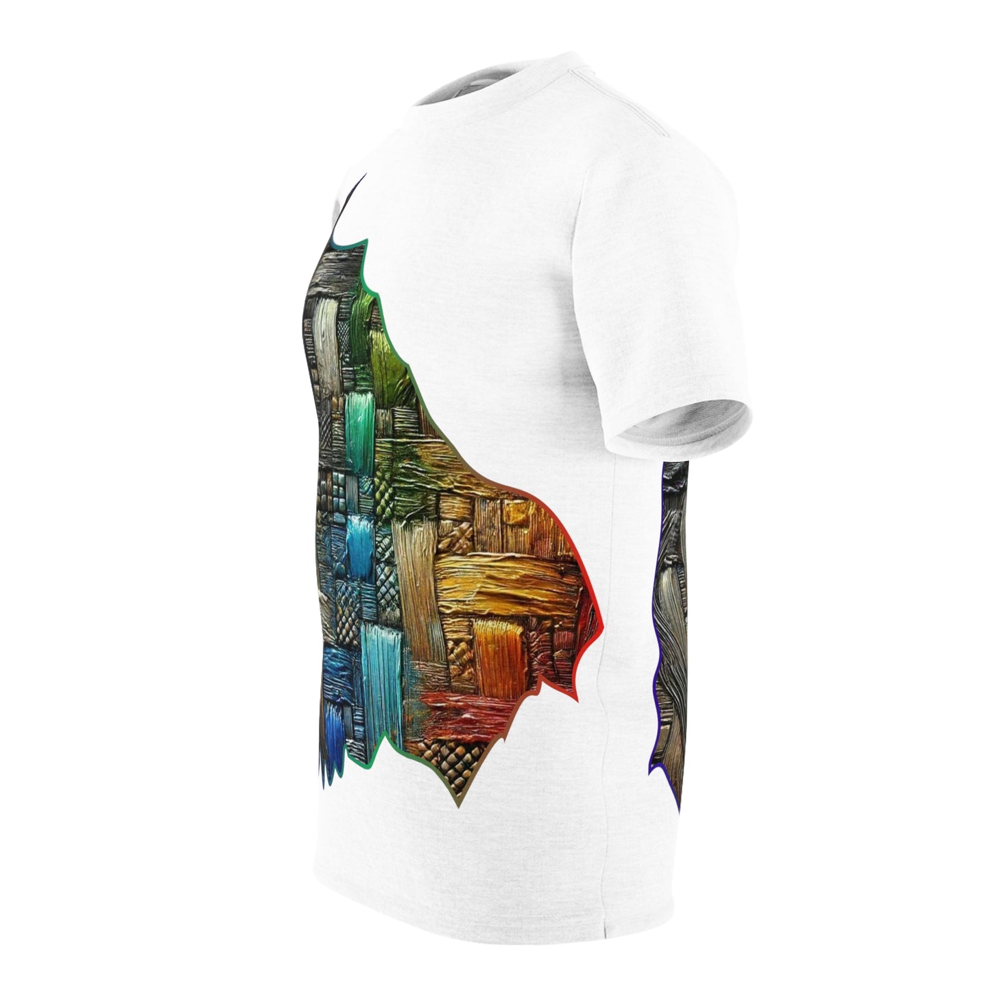 Unisex Cut & Sew Tee (AOP), Abstract Print