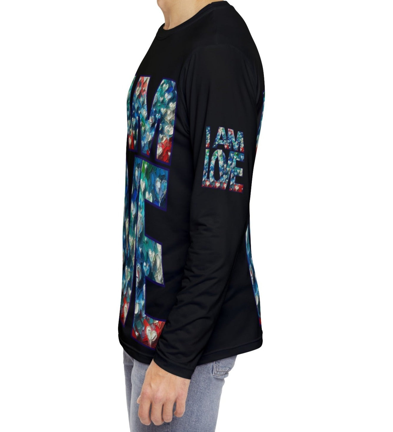 Men's Long Sleeve Shirt (AOP) "I Am Love"