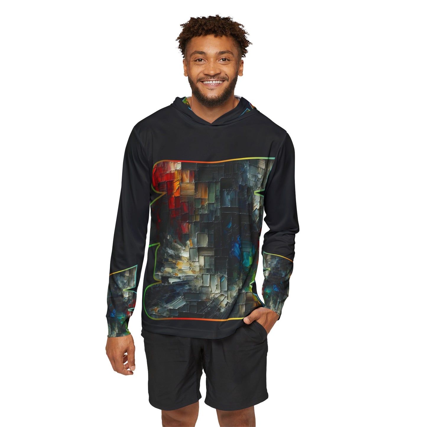 Men's Sports Warmup Hoodie (AOP), Abstract Print