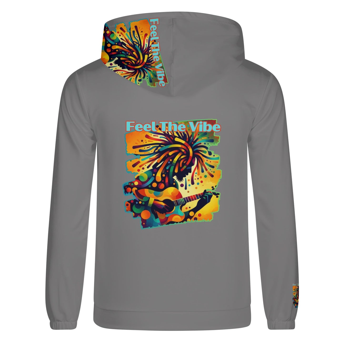 Mens Lightweight Hoodie "Feel the Vibe"