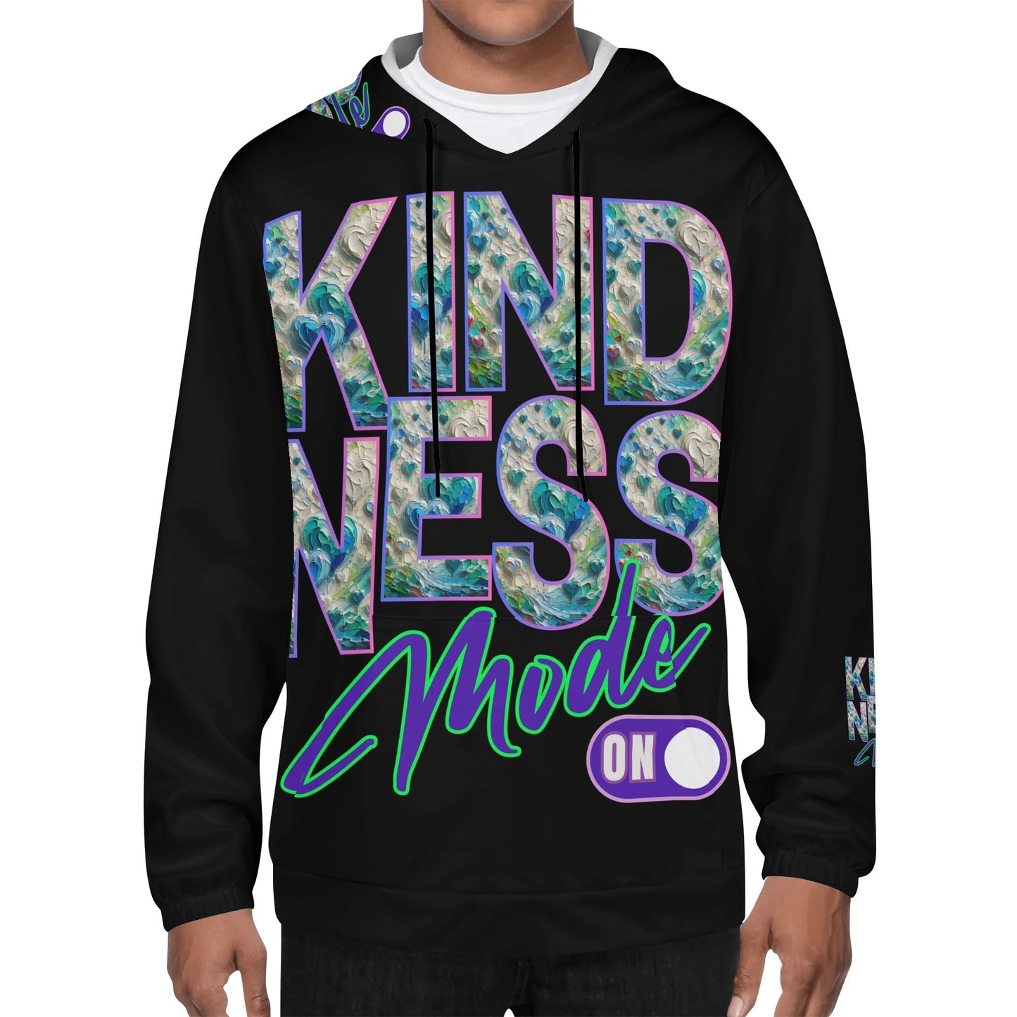 Mens Lightweight Hoodie "KINDNESS Mode On"