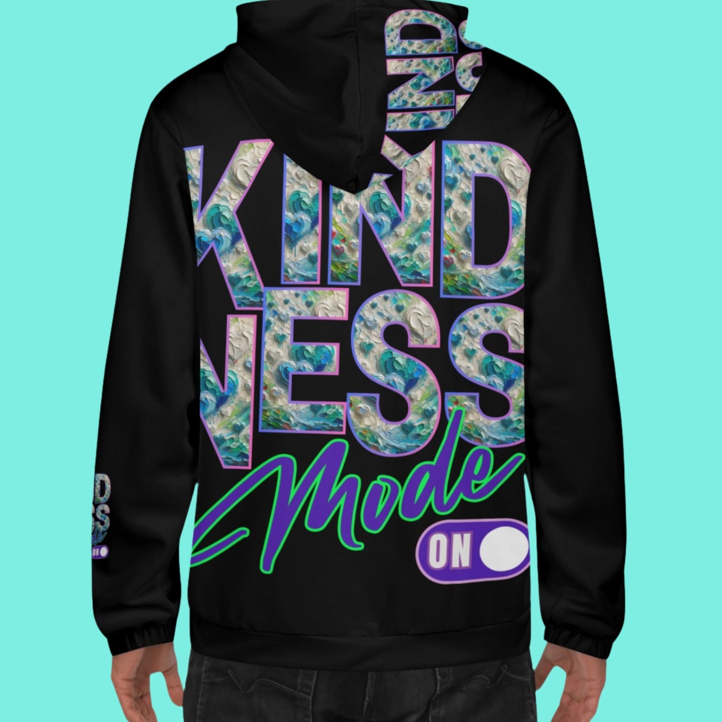 Mens Lightweight Hoodie "KINDNESS Mode On"