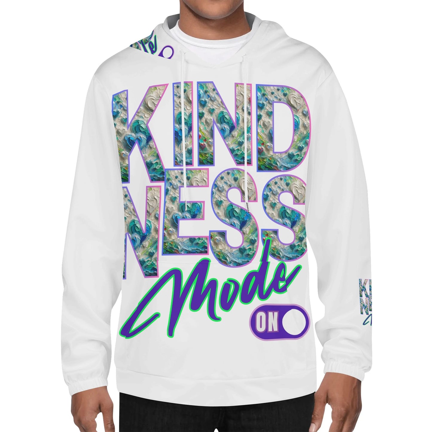 Mens Lightweight Hoodie "KINDNESS Mode On"