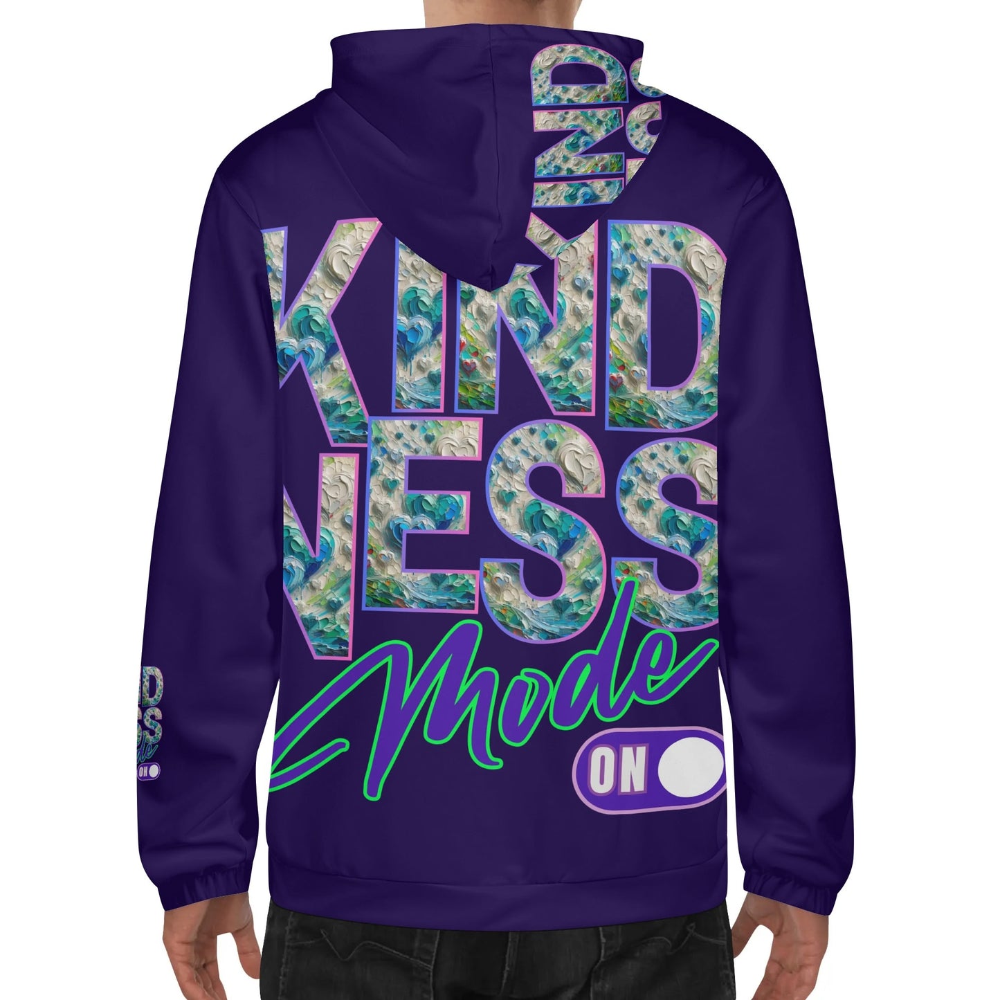 Mens Lightweight Hoodie "KINDNESS Mode On"