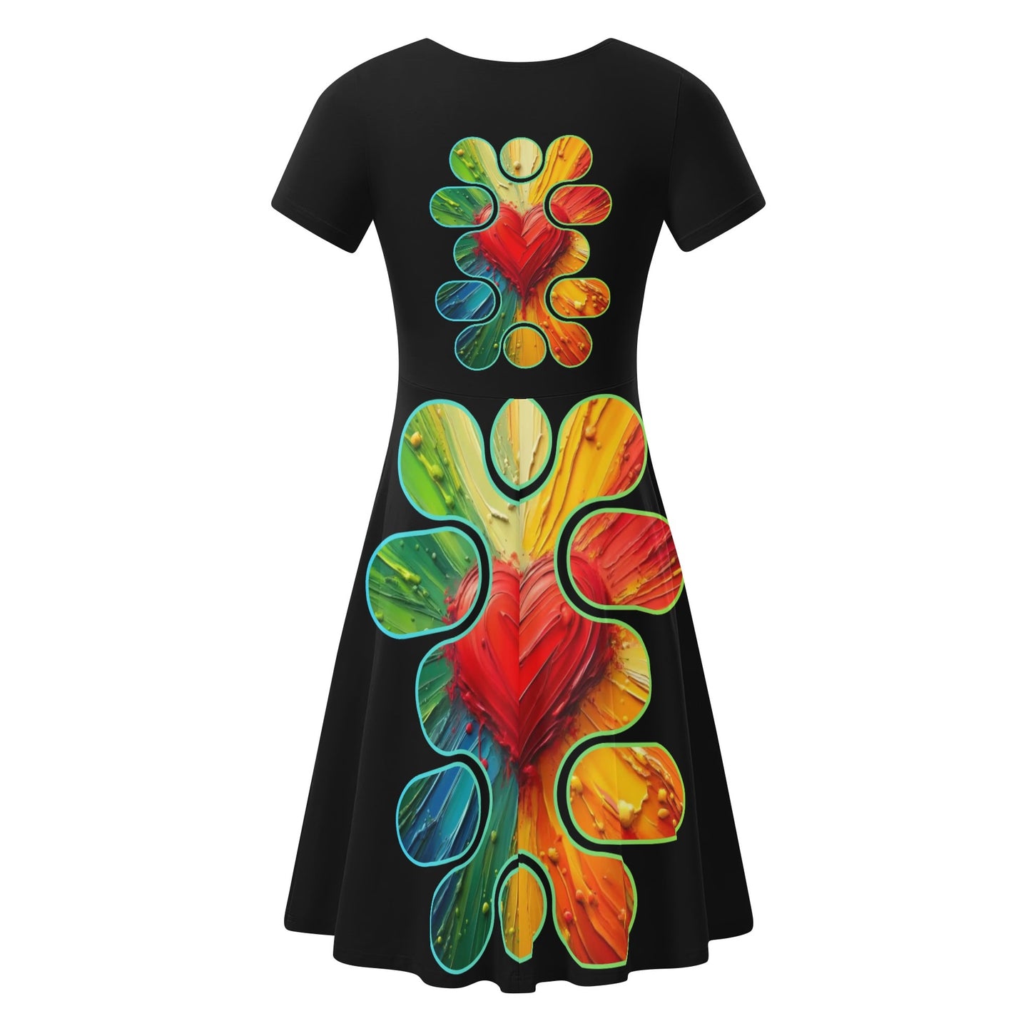 Womens Ruffle Trim Hem Summer Dress "Love"