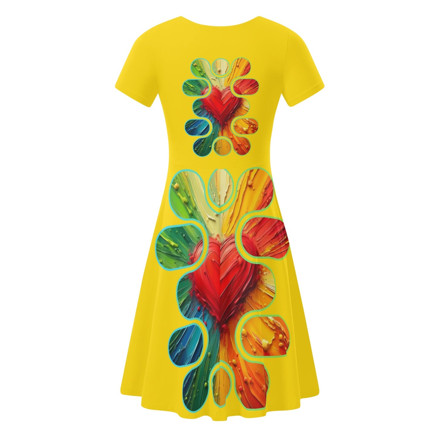 Womens Ruffle Trim Hem Summer Dress "Love"