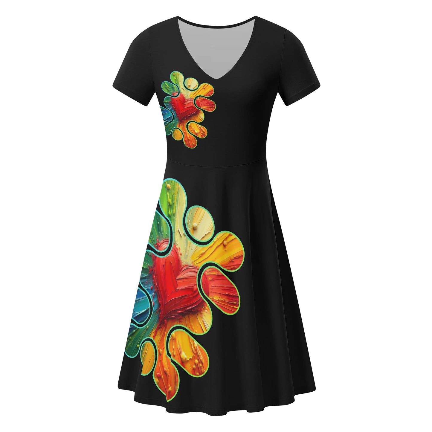 Womens Ruffle Trim Hem Summer Dress "Love"